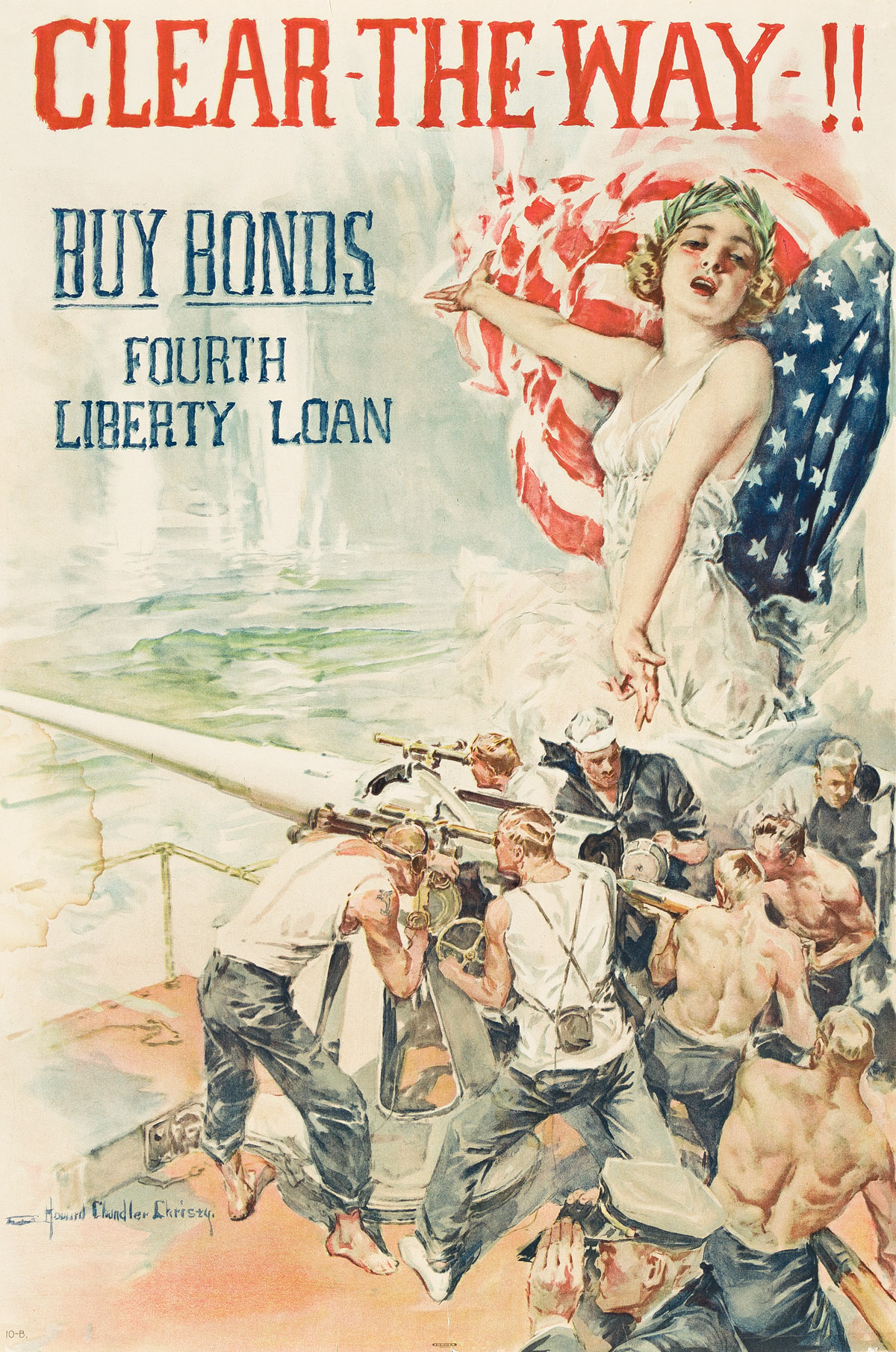 HOWARD CHANDLER CHRISTY (1872-1952).  [WORLD WAR I]. Group of 3 posters. 1918-1919. Sizes vary.